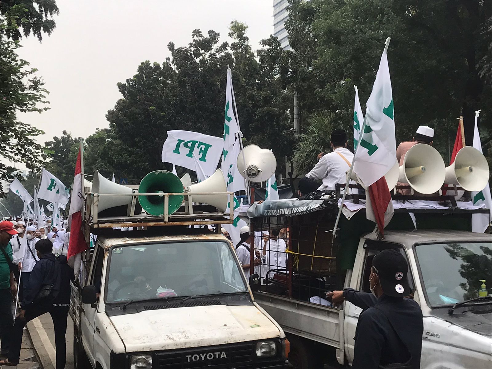 Mobil Komando FPI Reborn Pakai Plat Palsu, Pernah Dipakai Demo PDIP Jakarta Utara 