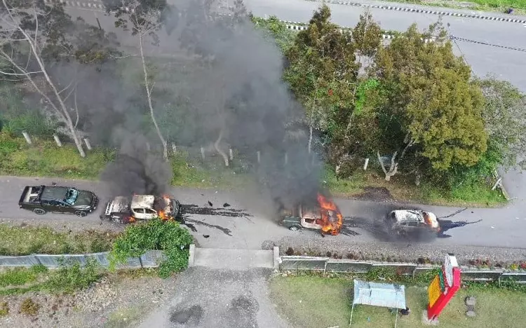 Aksi Brutal Kerusuhan di Puncak Jaya, Warga Pendatang Mengungsi di Markas TNI Polres