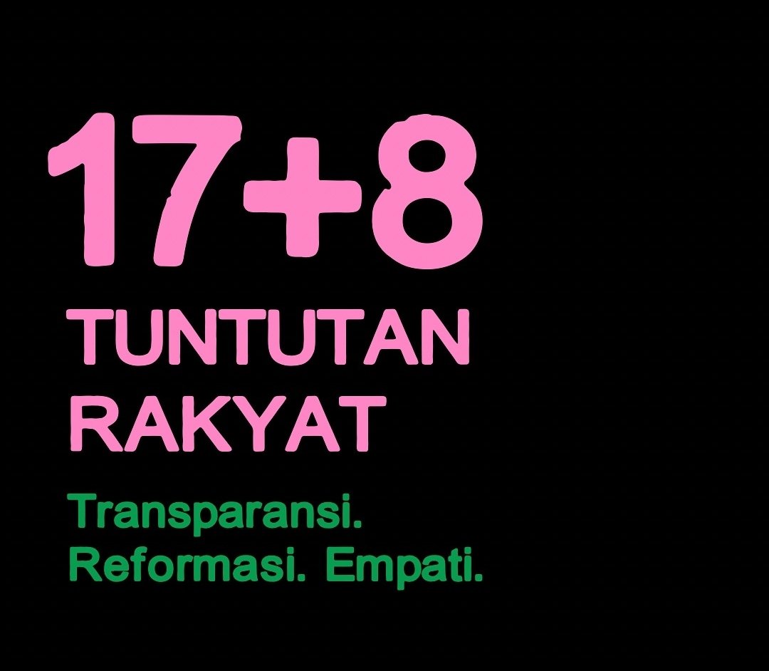 Tuntutan Adili Jokowi dan Makzulkan Gibran Mendadak Hilang, 17+8 Ditunggangi?