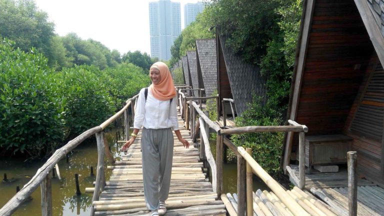 Mencari yang Hijau-Hijau di Taman Mangrove PIK, Jakarta