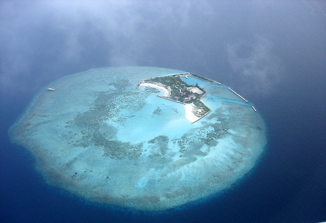 10 Foto Mengagumkan Pulau Maladewa Dari Atas