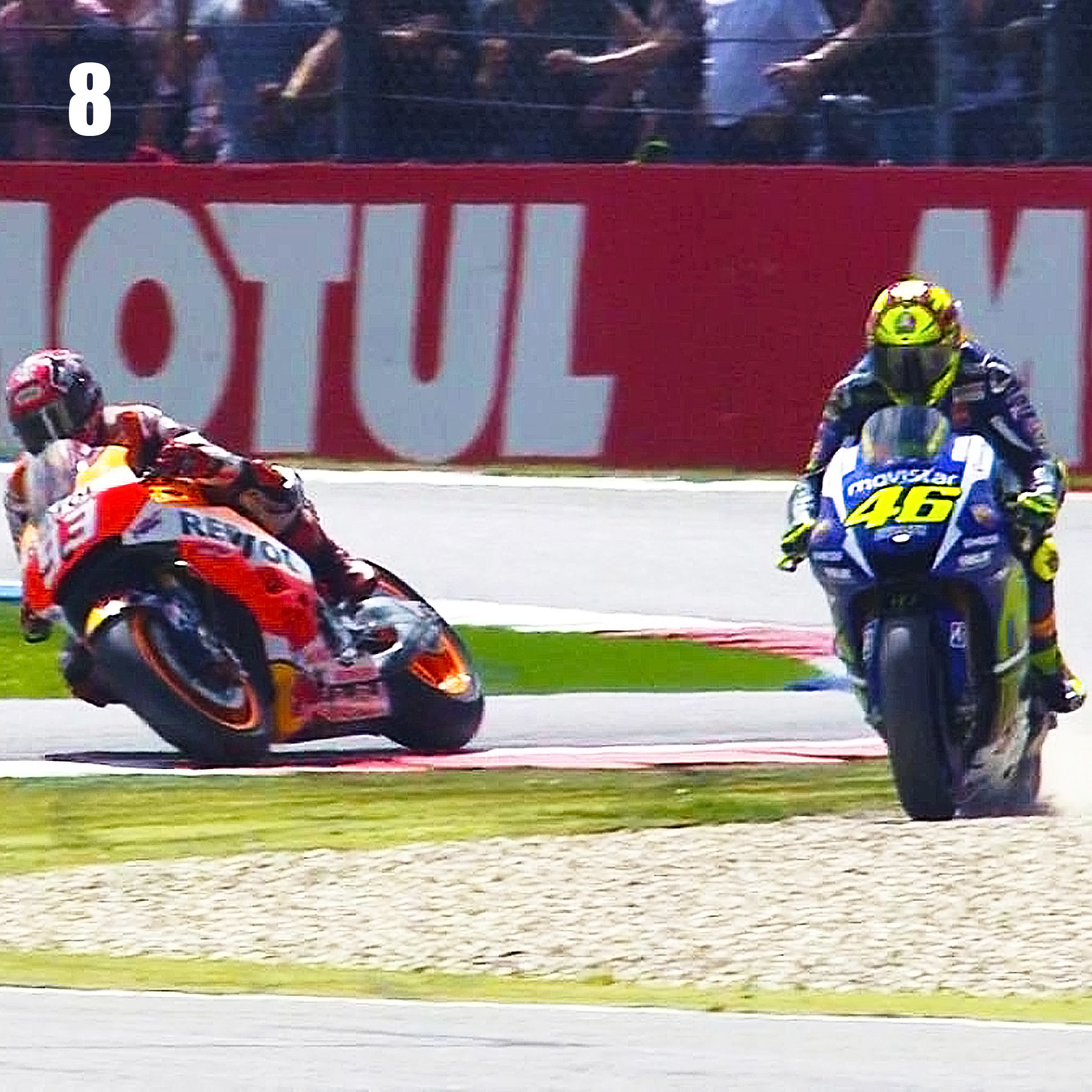 ROSSI vs MARQUEZ Galeri Gambar &quot;Gila&quot; di Assen 2015