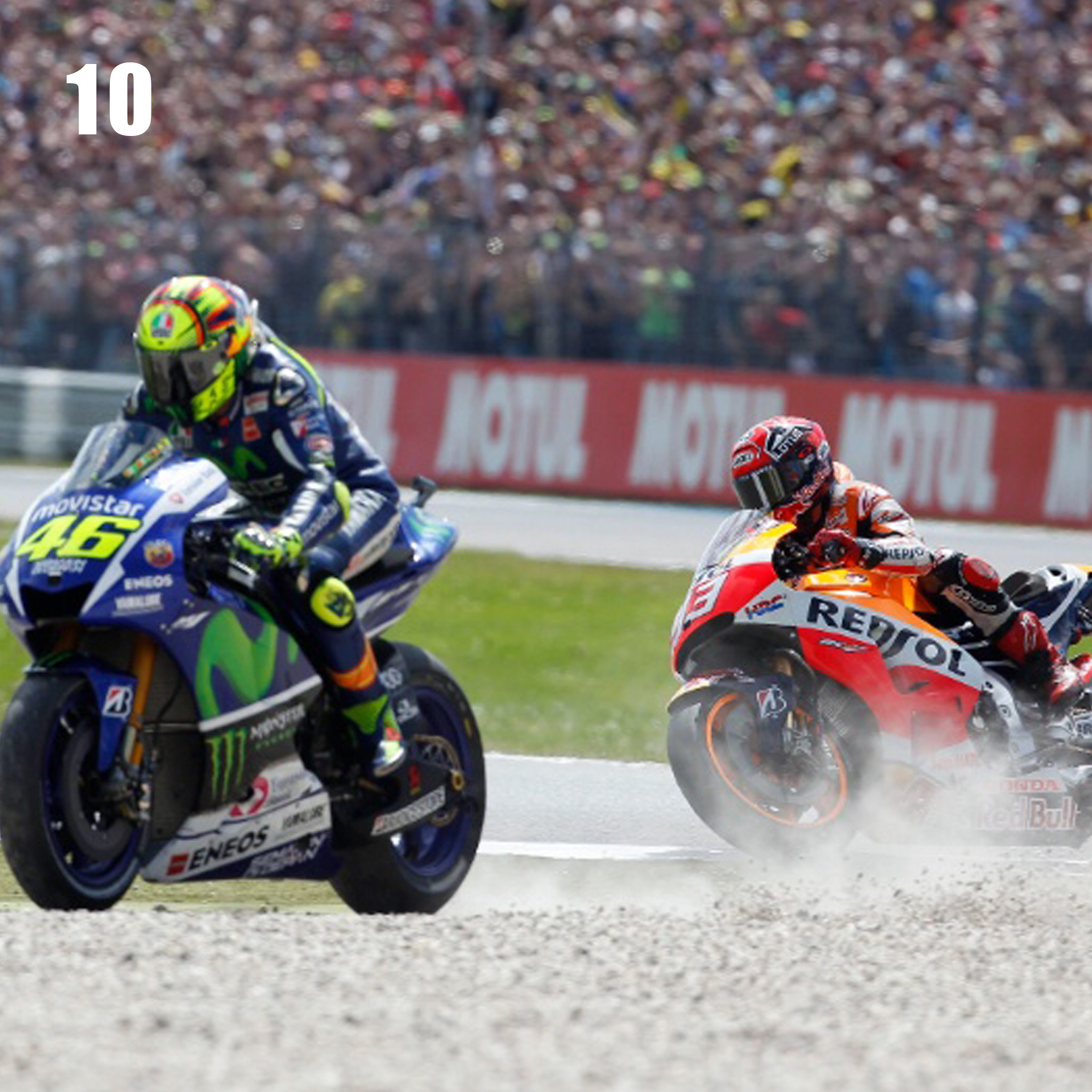 ROSSI vs MARQUEZ Galeri Gambar &quot;Gila&quot; di Assen 2015