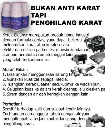 Penghilang/Pembersih KARAT MOBIL/MOTOR.. PRAKTIS
