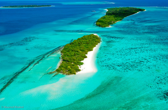 10 Foto Mengagumkan Pulau Maladewa Dari Atas