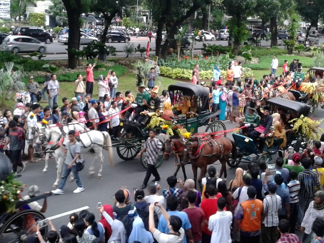 Meriahnya Pawai World Heritage Festival 2013 di kawasan Monas, Jakarta