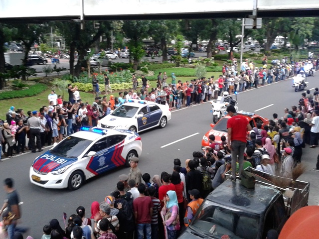 Meriahnya Pawai World Heritage Festival 2013 di kawasan Monas, Jakarta