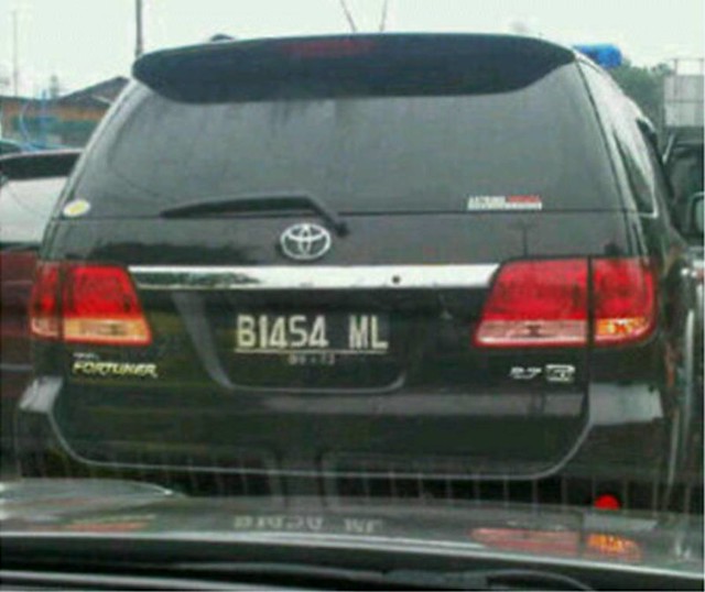 TNKB (Tanda Nomor Kendaraan Bermotor) unik gan...