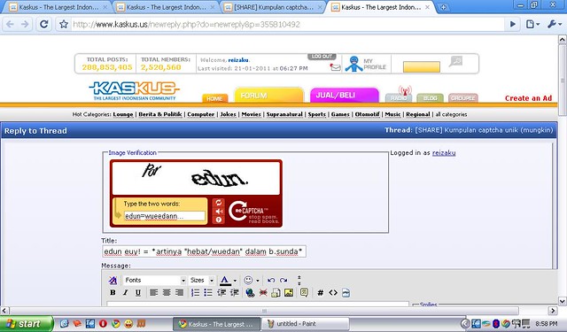 &#91;SHARE&#93; Kumpulan captcha unik (mungkin)