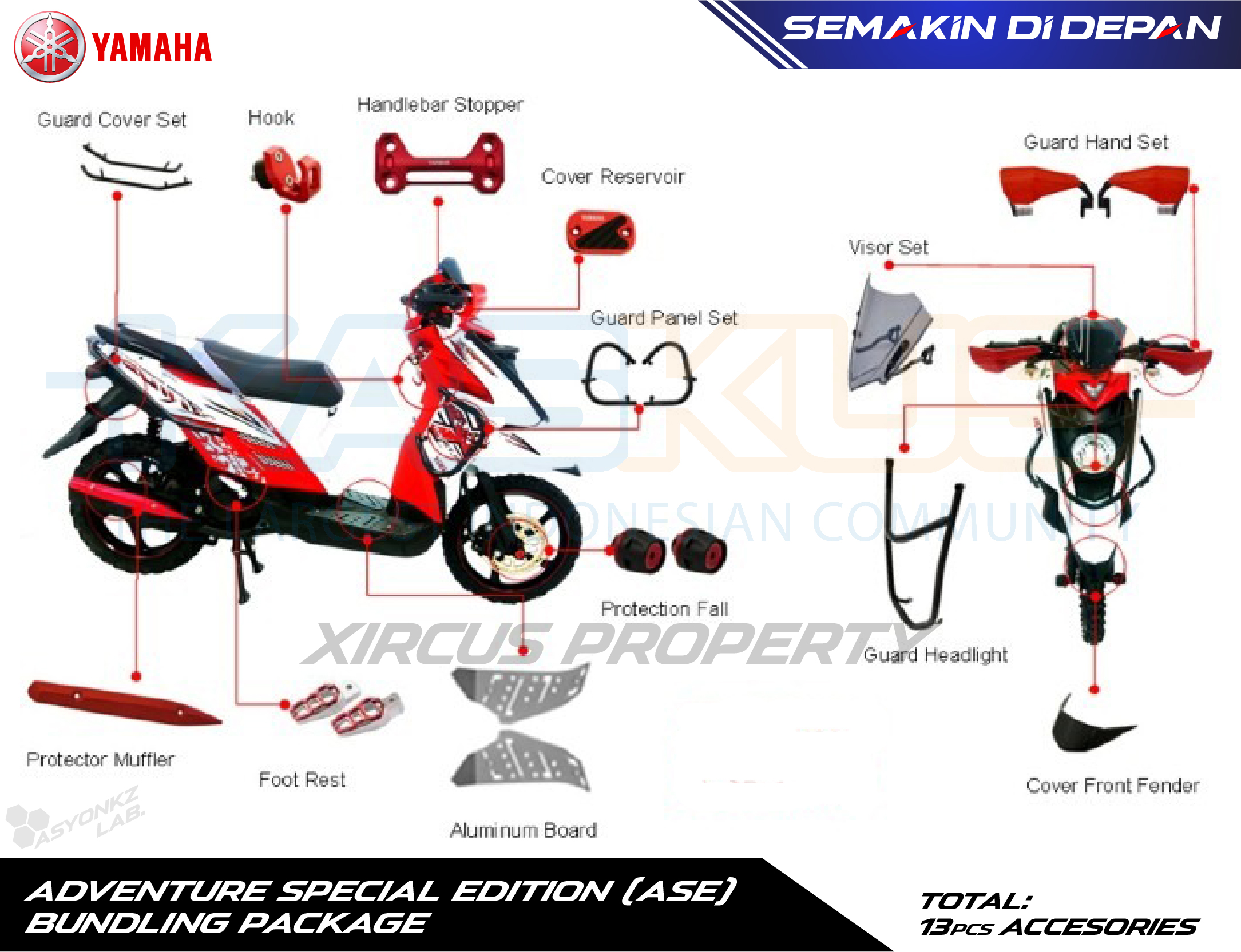 Serba - Serbi Yamaha X - Ride