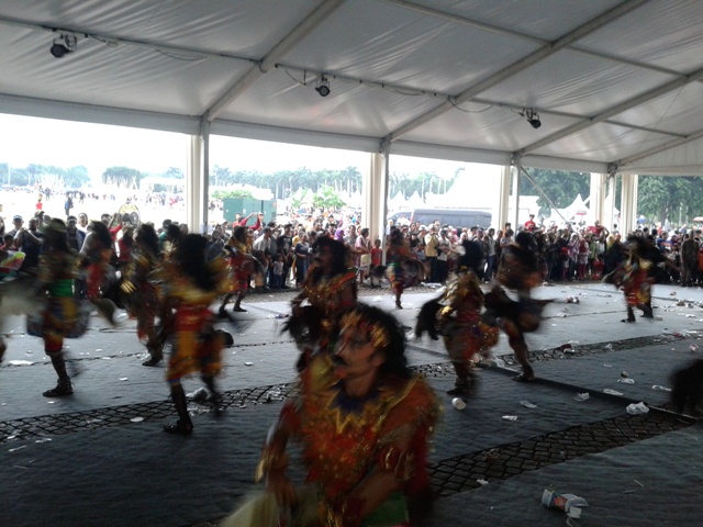 Meriahnya Pawai World Heritage Festival 2013 di kawasan Monas, Jakarta