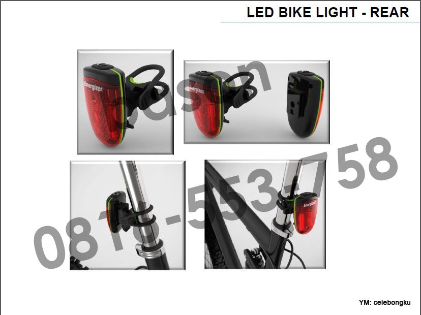 Jual ENERGIZER  LED BIKE LIGHT LAMPU  SEPEDA  Depan 