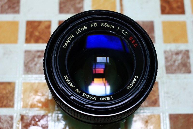 WTS: LENSA MANUAL CANON fd 55mm f1.2 S.S.C mount EOS CHIP