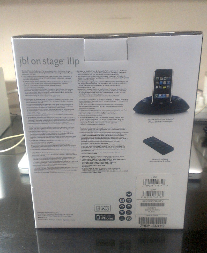 >JUAL JBL On Stage IIIP Docking Speaker buat iPhone/iPod & HP lain Super Muluss !!!<