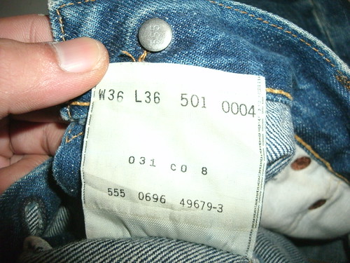 Terjual Levi strauss jeans Original | Levis Lot501XX Selvedge (36x36) 501 ( 30x32) Mint Condt. | KASKUS