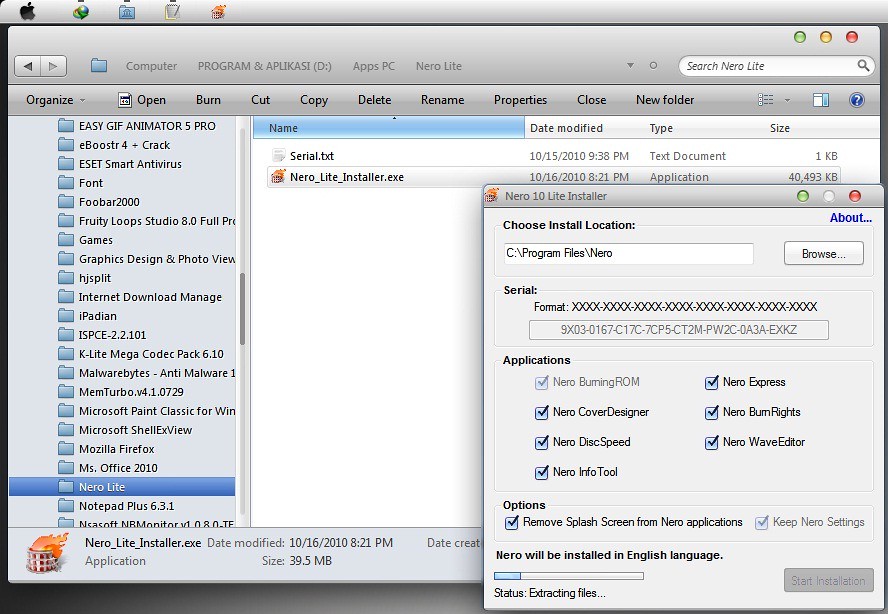 &#91;SHARE&#93; NERO Burn Lite 10 + NERO Multimedia Suite 10