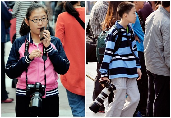 Bocah2 di China sudah menggunakan kamera DSLR mahal