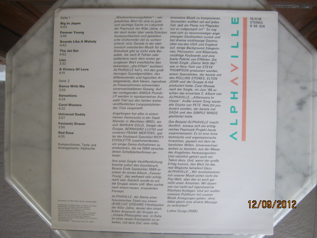 Piringan hitam ALPHAVILLE - SAME 1988 .... Big in Japan, AMIGA