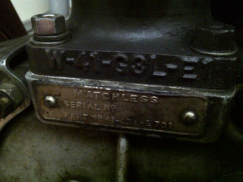 WTS Matchless G3L(350cc single) 1941 Original-Surat Komplit