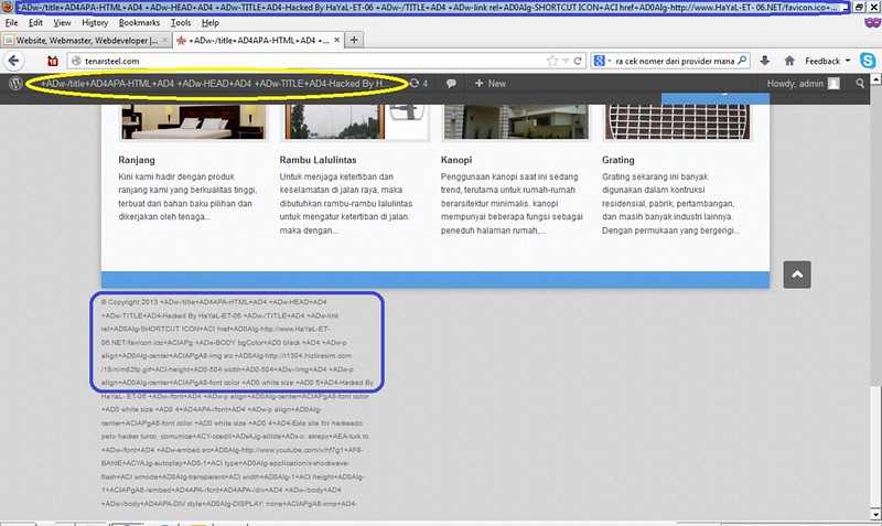 Mohon bantuan gan, web ane kena HACK