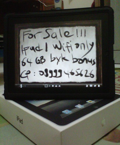 ♫♫ JUAL ipad 1 64gb wifi only Kondisi ISTIMEWA banyak bonus murah meriah Jakarta ♫♫
