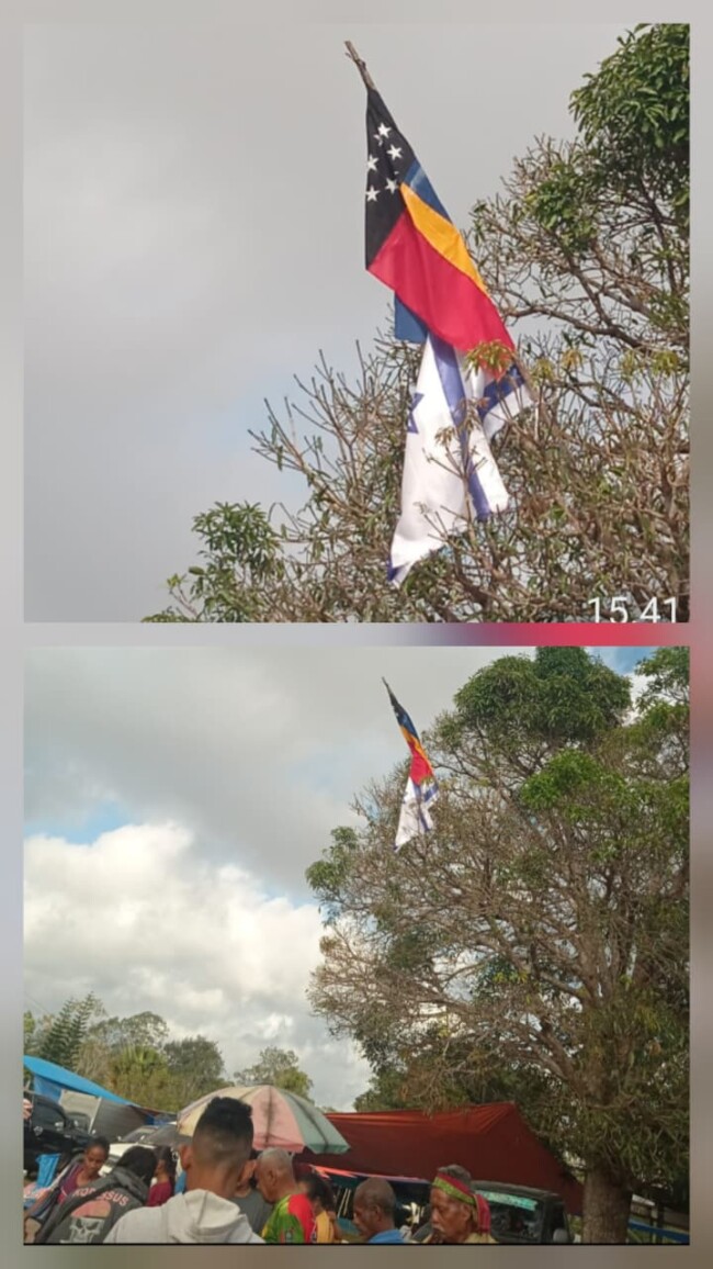 bendera-israel-dan-mirip-negara-timor-leste-dikibarkan-didepan-polsek-laenmanen