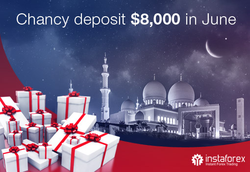 Hadiah Chancy Deposit dari InstaForex akan mencapai USD 8,000 di bulan Juni