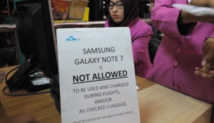 Resmi, Penerbangan di Indonesia Larang Bawa Galaxy Note 7