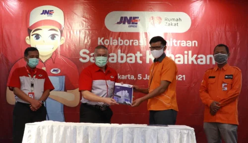  Kolaborasi dengan Rumah Zakat, Bayar ZISWAF Kini Bisa di JNE