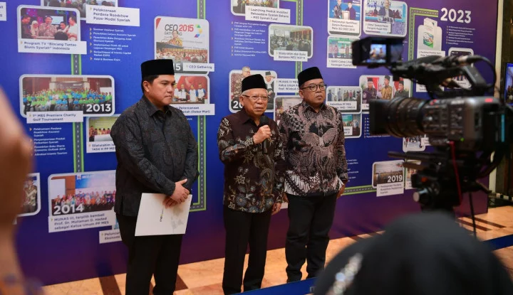 aktif-promosikan-ekonomi-syariah-erick-thohir-dapat-pujian-wapres-maruf-amin