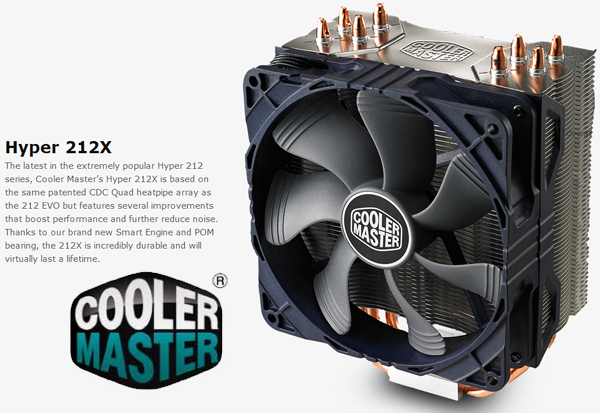 CoolerMaster Hyper 212X+Free Fan 1x LED+Thermal Paste+Free Ongkir JaBoDeTaBek
