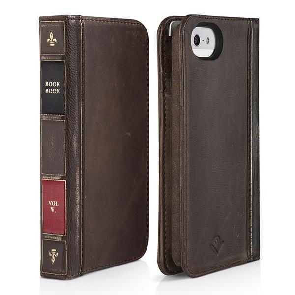 BookBook Leather Wallet Hard Case for iPhone 5 (cangkang mirip Ori twelve south)