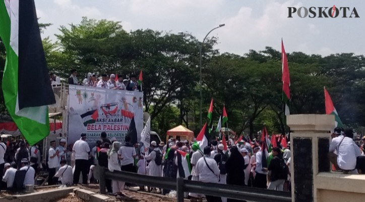 Aksi Bela Palestina di Bekasi, Massa Serukan Boikot Produk-produk Israel