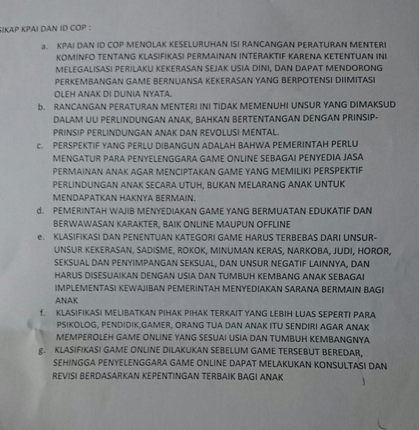 Ingin Bermain Game? Ketahui Dulu Ratingnya!