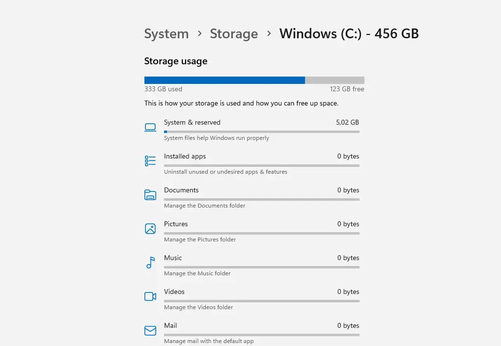 Muncul Bug lagi di Windows 11! Bikin Storage Penuh, Bisa Tembus 500GB!