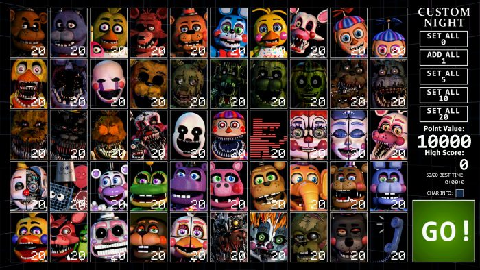 Tertantang Dengan Kecepatan ? Coba Selesaikan FNAF Ultimate Custom Night