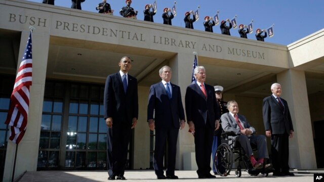 5 Presiden AS Hadiri Peresmian Perpustakaan dan Museum George Bush