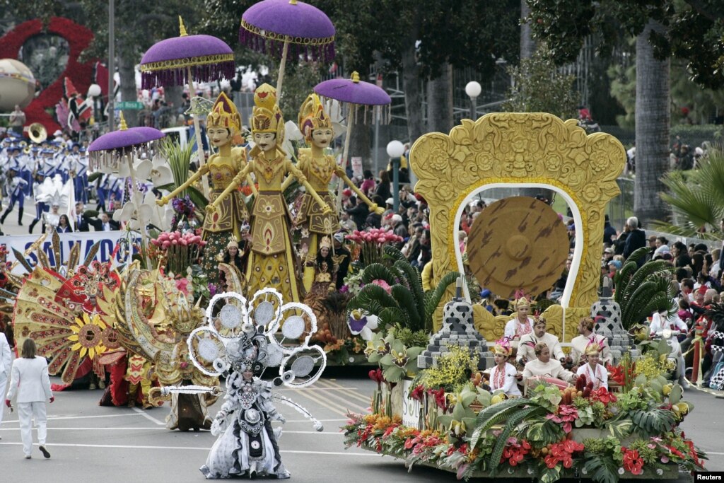 Indonesia Raih Piala Presiden dalam Parade Bunga Mawar 2013 di Pasadena