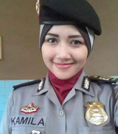 Model Jilbab Merujuk Polwan di Aceh