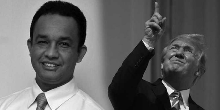 Kemiripan Anies dengan Trump: Rasisme dan Politik “Siulan Anjing”