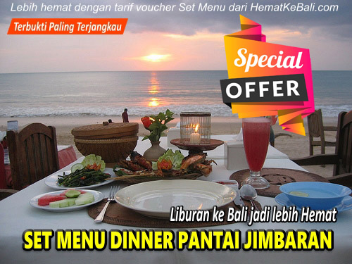 Voucher SET MENU Seafood Pantai JIMBARAN Bali. Murah Murah Aja (HematKeBali)