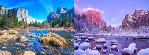 20 Foto Super Keren Sebelum & Sesudah Musim Salju