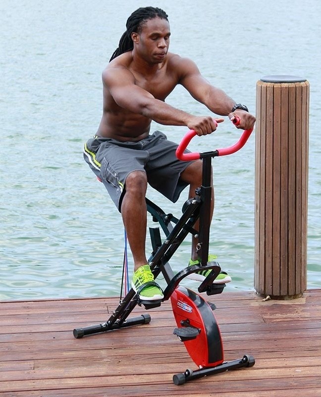 Excider Bike 2 In 1 Alat Fitnes Horse Riding Sepeda Statis Sensasi Olahraga Berkuda