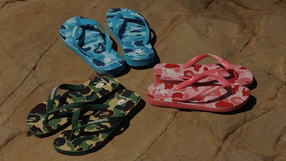 Kolaborasi Havaianas x BAPE Berikan Havaianas Corak Camo Khas Bathing Ape