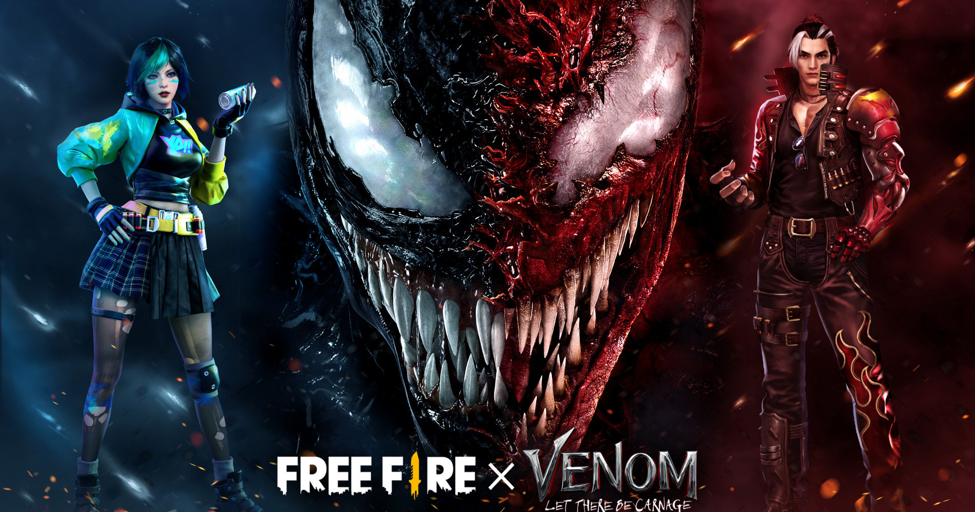 Wow, Garena Free Fire Resmi Berkolaborasi Dengan Venom