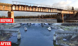 Seperti Inilah Penampakan Jembatan Rel Kereta Api Di Rusia Yang Hilang Dicuri Orang