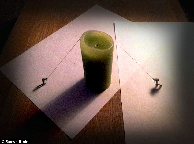 Keren Gan,, Anamorphosis, Tekhnik Gambar 3D yang Terlihat Sangat Nyata