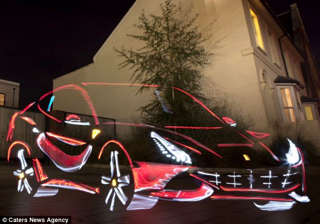 Gambar-Gambar Keren Grafiti Mobil Ala Tron Legacy