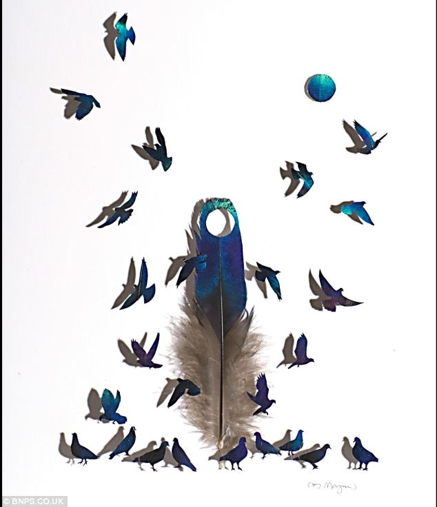 PIC: Karya Seni Unik Dari Bulu Burung