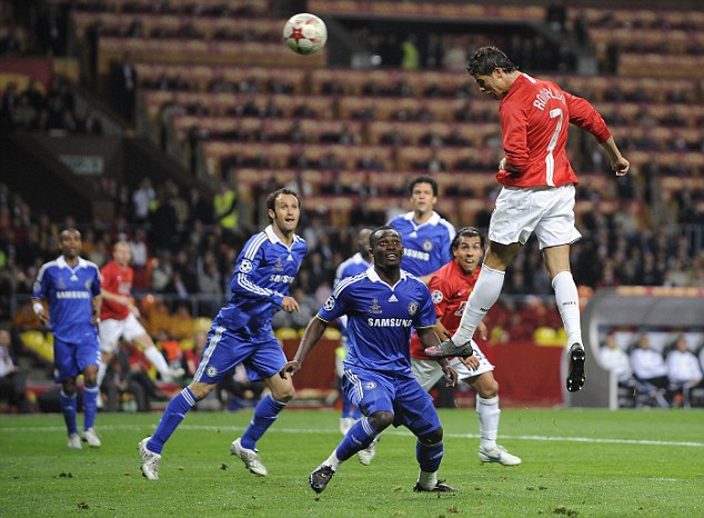 Ini Dia Tinggi Lompatan Ronaldo Saat Menjebol Gawang MU